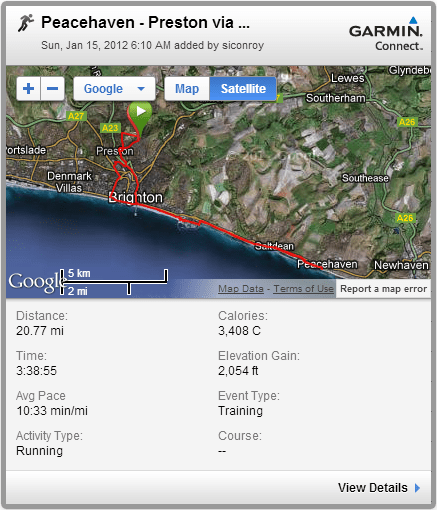 Peacehaven - Preston via coast